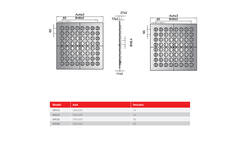 Multinozzle plafondrooster 596x596mm - MN24 RAL 9016