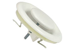 Ventilatie afvoer ventiel 160mm met metaal klemveren - DVS-C160 RAL9010