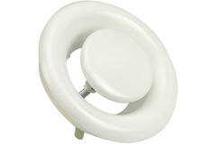 Ventilatie afvoer ventiel 160mm met metaal klemveren - DVS-C160 RAL9010