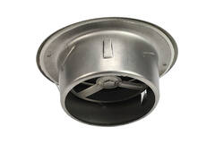 RVS ventilatie ventiel 160mm toevoer -en afvoer met klemveren - DVI-C160