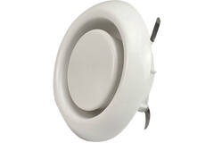 Ventilatie afvoer ventiel 125mm met klemveren - AVP-C125