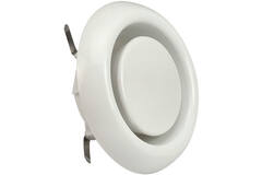Ventilatie afvoer ventiel 125mm met klemveren - AVP-C125