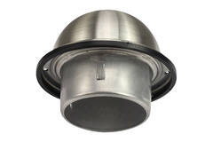 RVS bolrooster 100mm geveldoorvoer - EL-SS-B100 SS