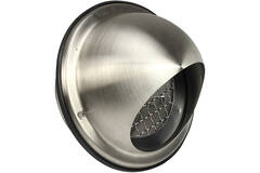 RVS bolrooster 100mm geveldoorvoer - EL-SS-B100 SS