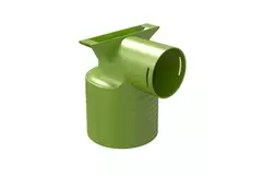 Ubbink Air Excellent 34C ventieladapter 125 1x90°