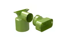 Ubbink Air Excellent 55SC ventieladapter 125 1x90°