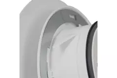 Imaginair RLV ventiel groot Ø 125 mm  - montageveren + ring - wit