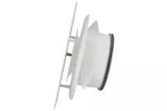 Imaginair RLV ventiel vierkant Ø 125 mm  - montageveren + ring - wit