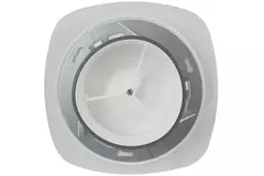 Imaginair RLV ventiel vierkant Ø 125 mm  - montageveren + ring - wit