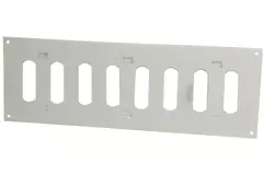 Metalen instelbaar rechthoekige sleuf rooster 300x100 wit - MR3010R - RAL9016