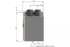 WTW-unit ComfoAir Standard 300 (WHR 930) Basis L Perilex - 300 m³/h