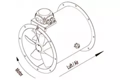 Axiaal 315mm kanaalventilator - AL 315 D2 01