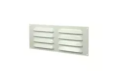 Metalen rechthoekige sleuf rooster 260x105 wit - MR26105