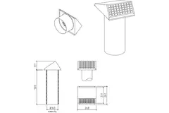 Thermoduct geveldoorvoer 160 mm