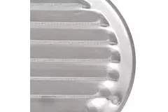 Metalen ventilatierooster rond Ø 125mm zink - MR125ZN
