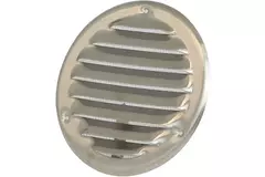 Metalen ventilatierooster rond 100mm zink - MR100ZN