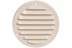 Metalen ventilatierooster rond 100 mm beige - MR100Y - RAL1015