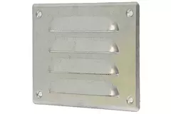 Metalen ventilatierooster vierkant 140x105 mm rvs - MR14105i