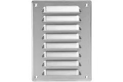 Metalen ventilatierooster vierkant 140x190 mm rvs - MR1419i
