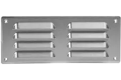 Metalen ventilatierooster vierkant 260x105 mm rvs - MR26105i