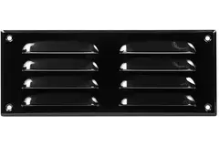 Metalen ventilatierooster vierkant 260x105 mm zwart - MR26105M - RAL9005