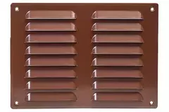 Metalen ventilatierooster vierkant 260x190 mm bruin - MR2619B
