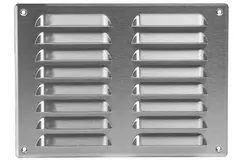 Metalen ventilatierooster vierkant 260x190 mm rvs - MR2619i