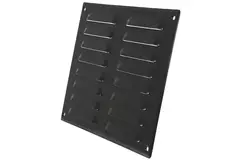 Metalen ventilatierooster vierkant 260x190 mm zwart - MR2619M - RAL9005