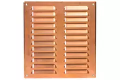 Metalen ventilatierooster vierkant 260x280 mm koper - MR2628Cu