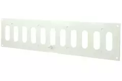 Metalen instelbaar rechthoekige sleuf rooster 400x100 wit - MR4010R - RAL9016