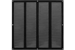 Metalen rooster 400x400mm zwart - MR4040M - RAL9005