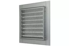 Metalen rooster industrieel 200x200mm zink - MRF2020Zn