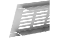 Plintrooster aluminium - zilver L=300mm x H=60mm -RA630S