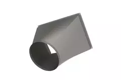 Rond op rechthoekig verloop B=200 mm x H=100 mm