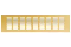 Plintrooster aluminium - goud L=400mm x H=100mm - RA1040G