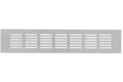 Plintrooster aluminium - zilver L=300mm x H=60mm -RA630S