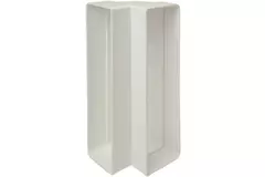 Rechthoekige kunststof verticale 90° bocht 220x90mm - KLV29-90