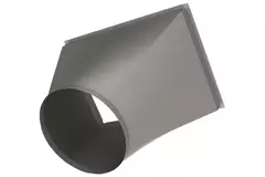 Rond op rechthoekig verloop B=250 mm x H=150 mm