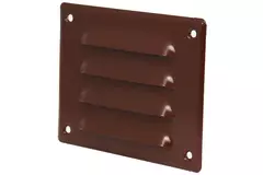 Metalen ventilatierooster vierkant 140x105 mm bruin - MR14105B