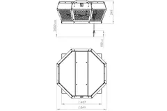 Dakventilator horizontaal metaal - DHA 315 E4P 42