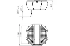 Dakventilator verticaal metaal - DVA 315 E4P 43