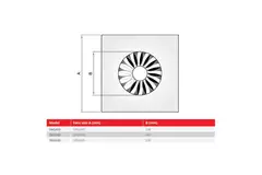 Wervelrooster vaste lamellen 600mm vierkant - SWS 600 RAL 9005 30% glans