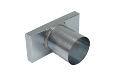 Deksel 220x80 mm met aansluiting diameter 80 mm tbv instortkanaal