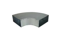 Bocht 90 graden 220x80 mm horizontaal tbv instortkanaal