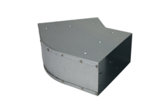 Instort ventilatiekanaal bocht 45 graden 300x80 horizontaal