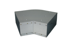 Instort ventilatiekanaal bocht 45 graden 300x80 horizontaal