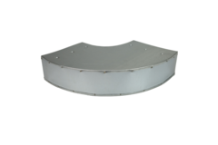 Instort ventilatiekanaal bocht 90 graden 300x80 horizontaal