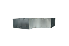 Instort ventilatiekanaal bocht 90 graden 300x80 horizontaal