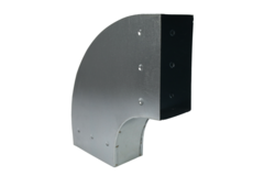 Instort ventilatiekanaal bocht 90 graden 300x80 horizontaal