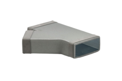 Thermoduct T-stuk 45 graden 220x80 - 170x80 tbv instortkanaal